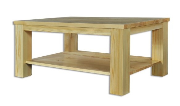 Konferenční stolek z masivní borovice 100x60x50