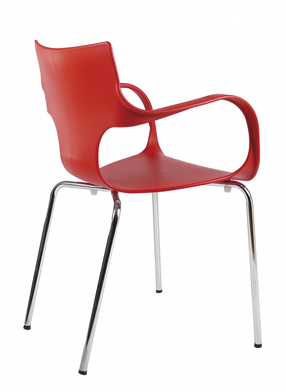 Kavárenská židle Maria  - Červená