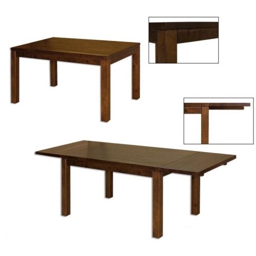 Jídelní stůl ST rozkládací 180(+90)x90x75cm - Buk přírodní, plát 2,5 cm