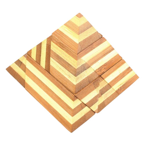 Dřevěný hlavolam velký - Pyramida
