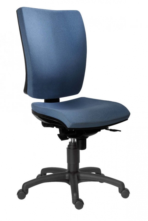 Kancelářská židle 1580 SYN GALA  - Koženka tm.šedá