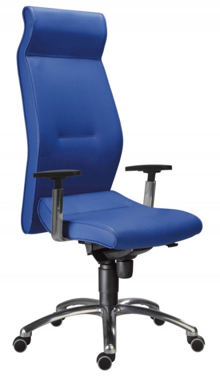 Kancelářská židle 1800 LEI  - Koženka tm.modrá