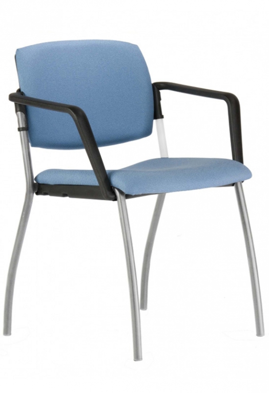 Jednací židle 2090 G Alina  - koženka bílá