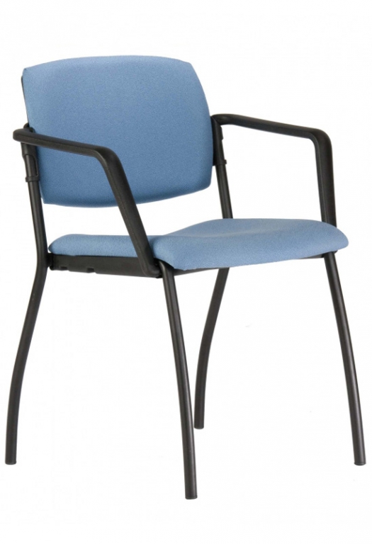 Jednací židle 2090 N Alina  - koženka oranžová