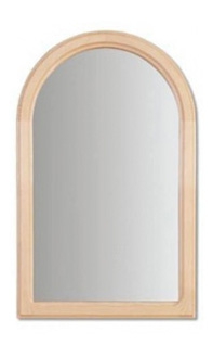Zrcadlo zaoblené 40x80cm - Borovice