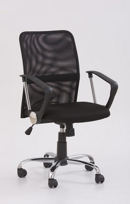 Kancelářská židle Tony 58x56x92-102cm - Černá