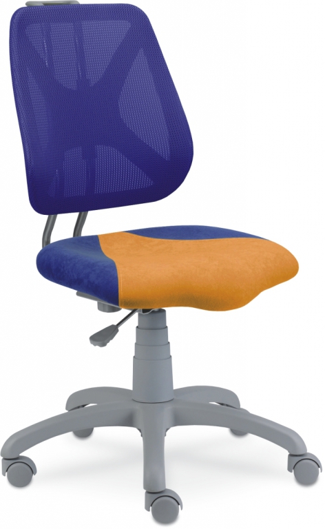Rostoucí židle Fuxo síť  - Modro-oranžová
