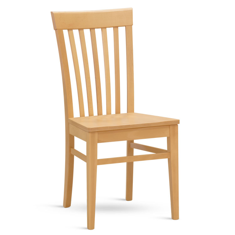 Dřevěná židle K2 masiv  - Tmavě hnědá