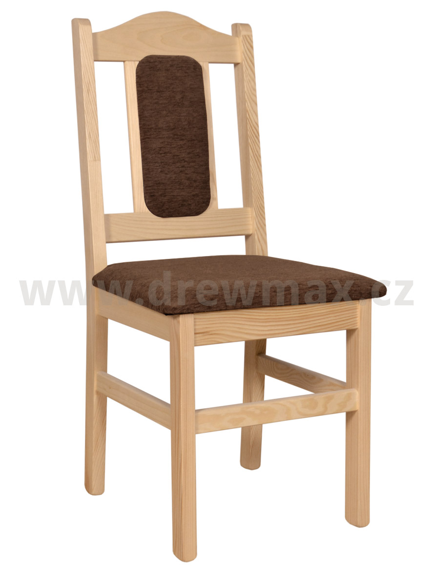 Dřevěná židle KT102 Borovice - 43x45x100cm