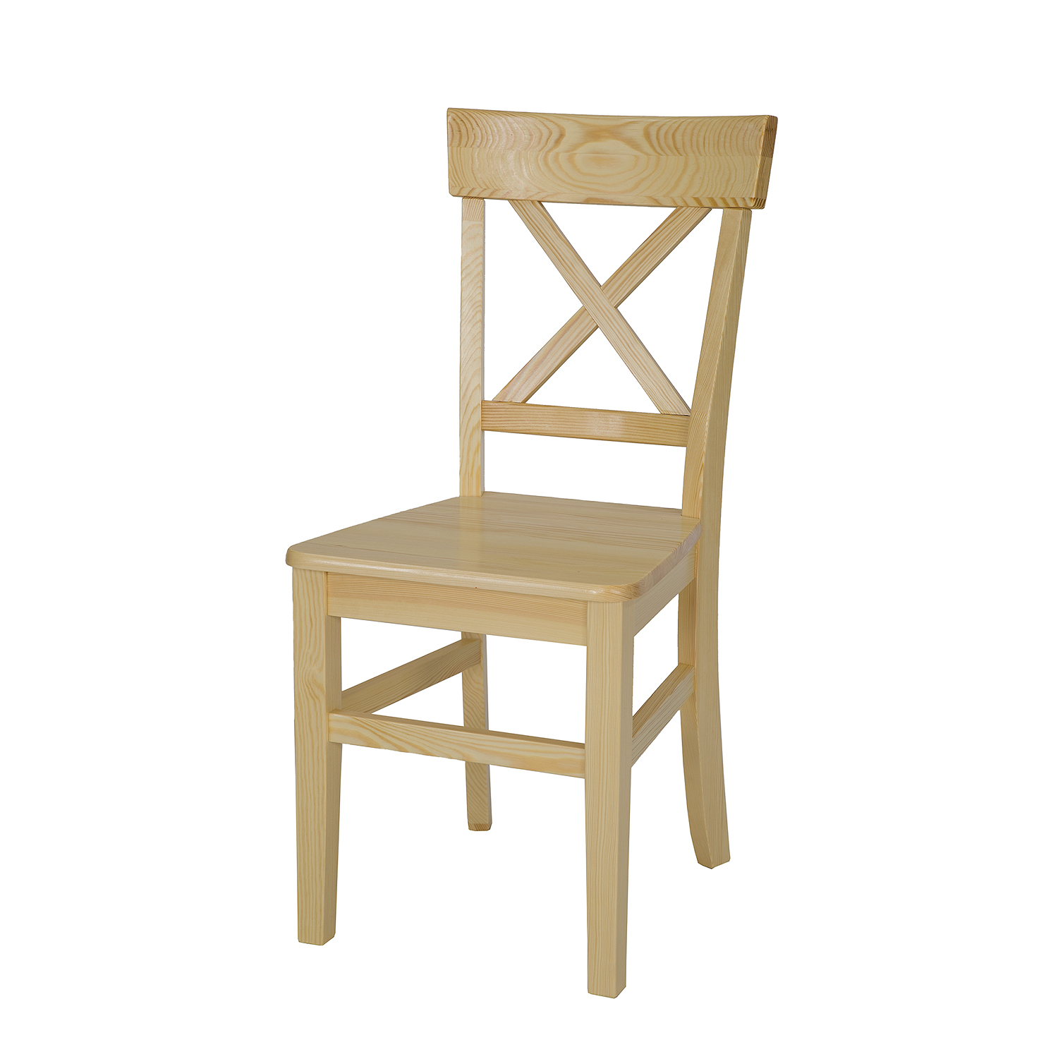 Dřevěná židle KT122 - 41x42x92cm - Borovice