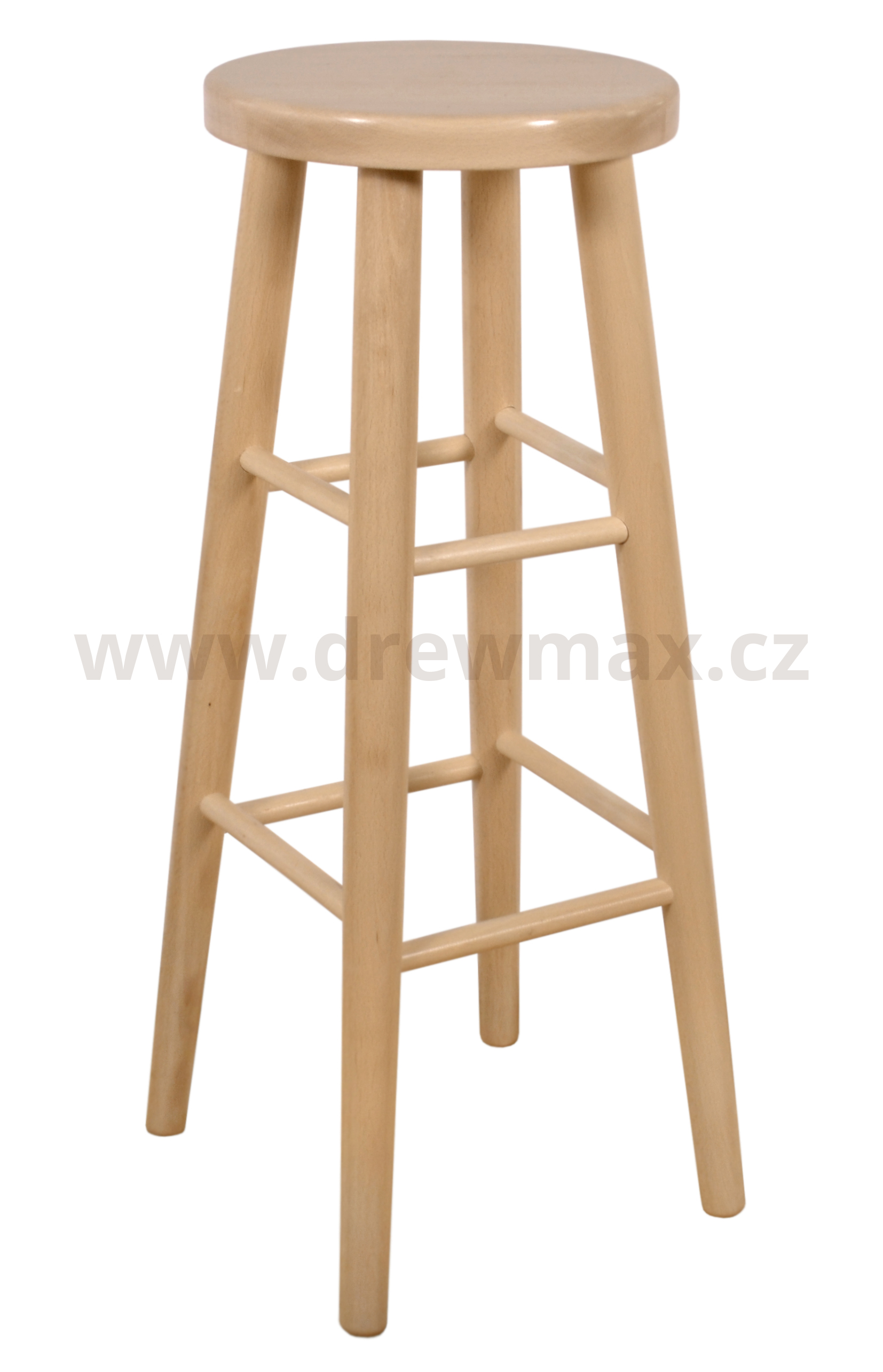 Dřevěný taburet (80 cm)  - Buk