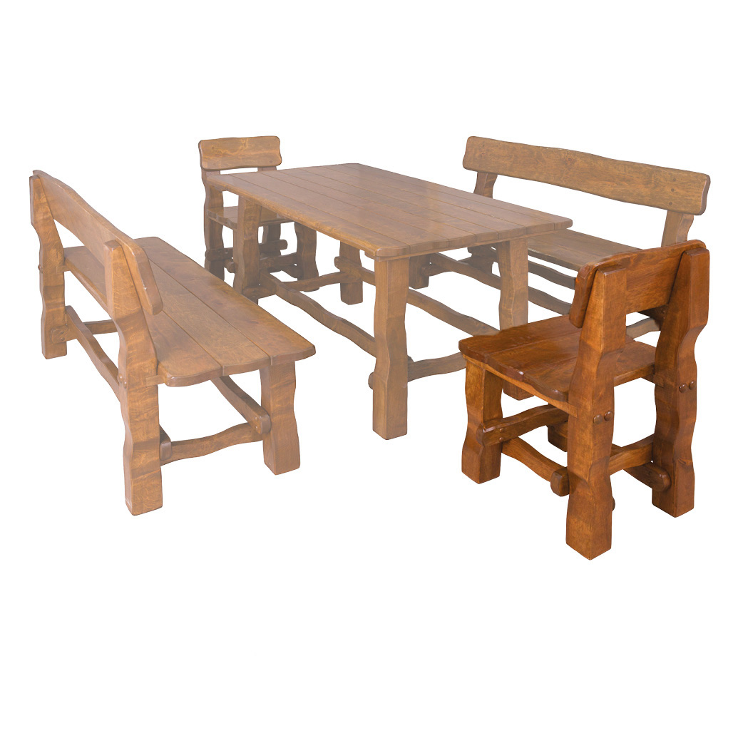 Zahradní židle z masivního olšového dřeva,lakovaná 45x54x86cm - Olše přírodní