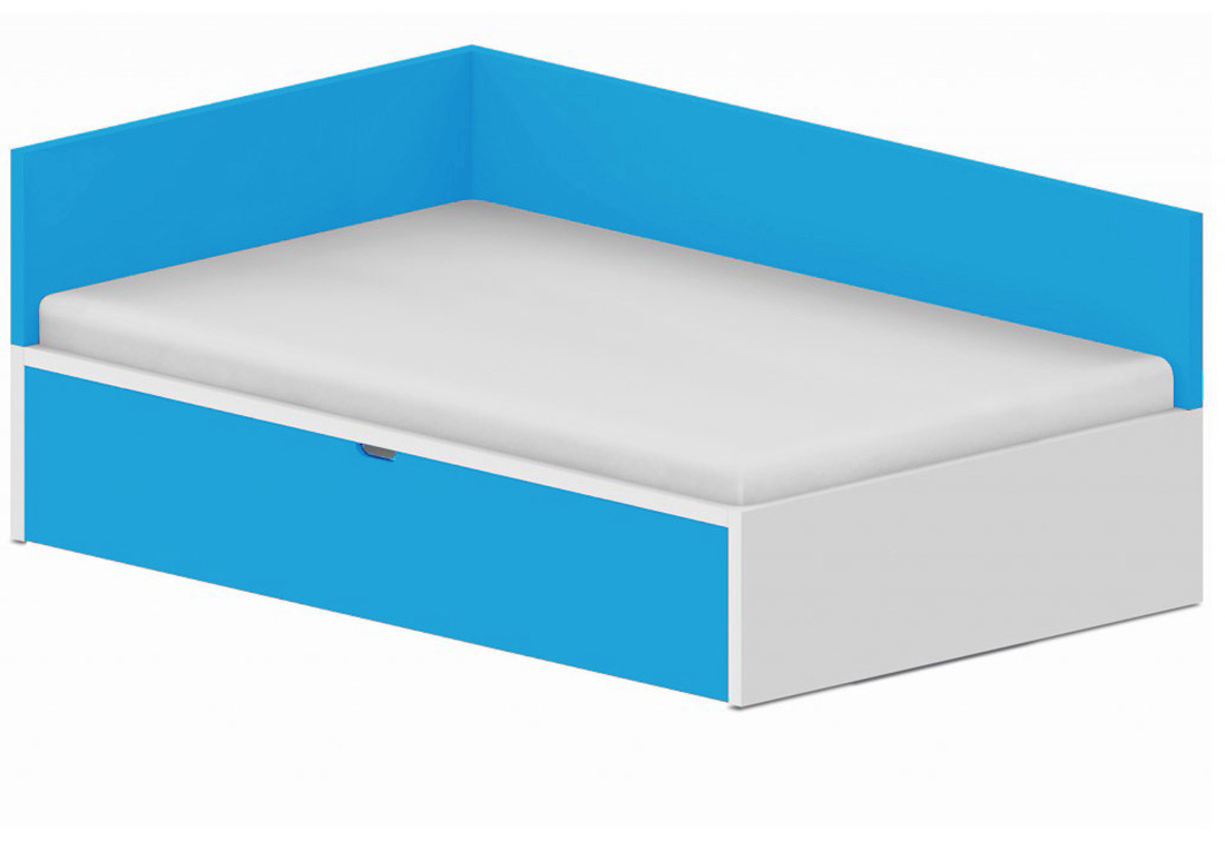 Dětská postel 120x200cm s úložným prostorem Ema - Marmara blue