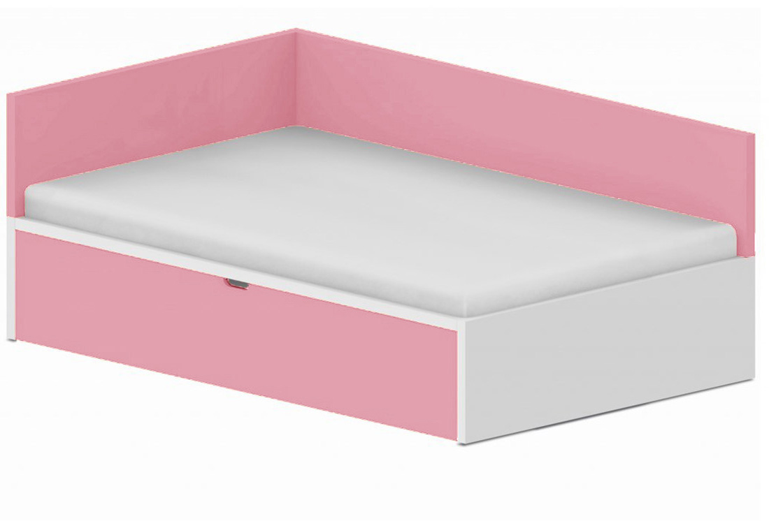 Dětská postel 120x200cm s úložným prostorem Ema - Rose Pink