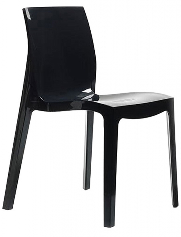 Plastová židle - ICE  - Lesk melanzana - POSLEDNÍ KUSY