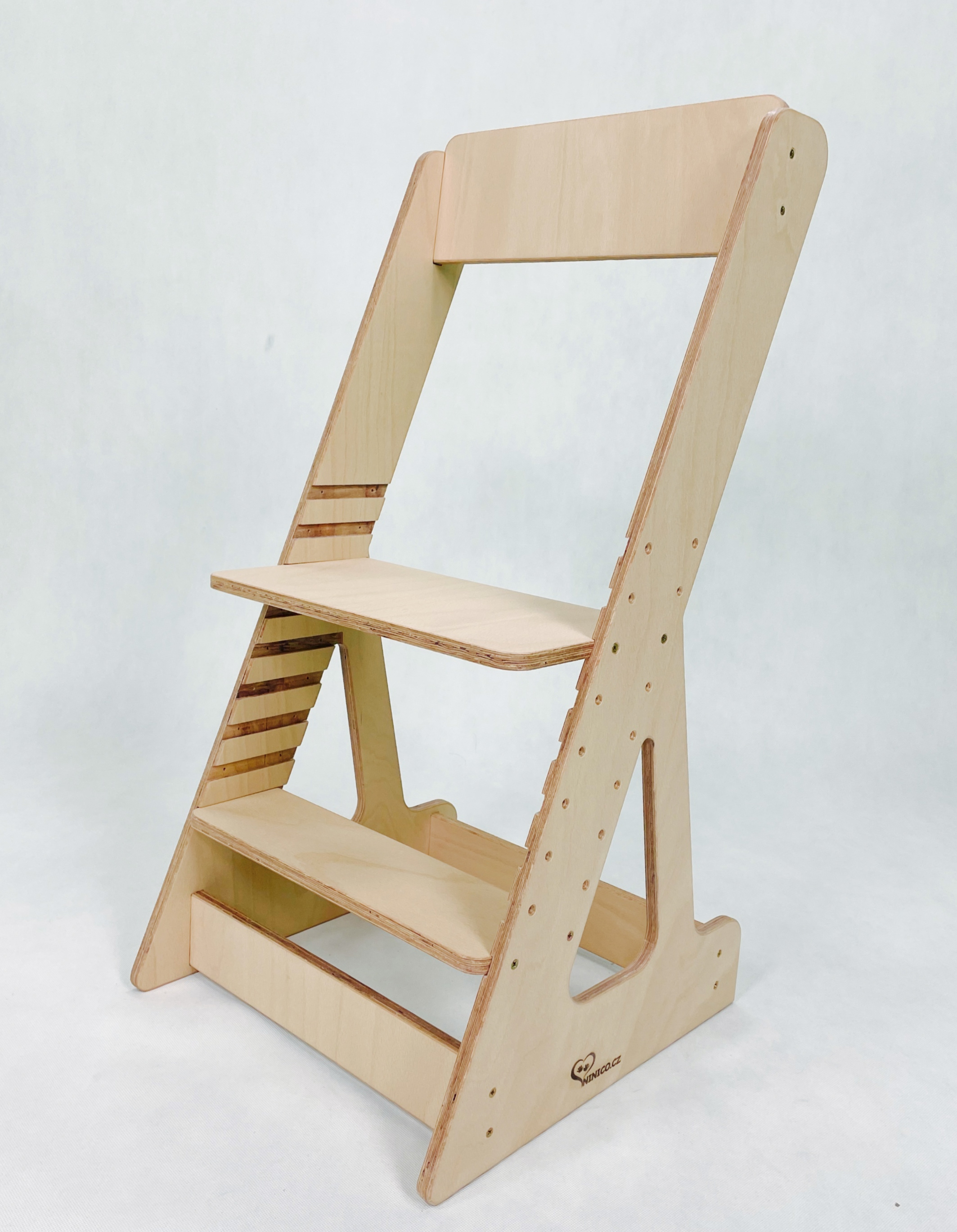 Jídelní rostoucí židle - Buk  45x42x87cm