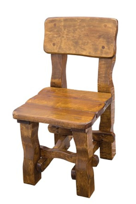 Zahradní židle z masivního olšového dřeva, lakovaná 45x54x86cm - Olše přírodní