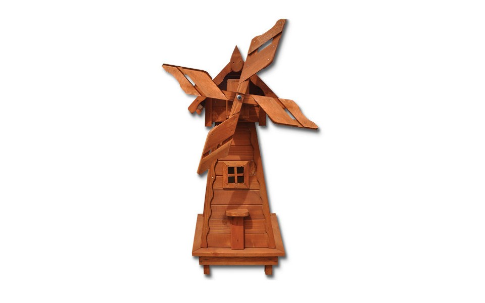 Větrný mlýn GULIWER - z masivního smrkového dřeva v.125cm - týk