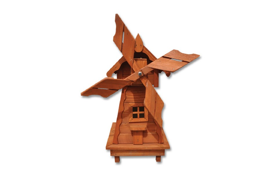 Větrný mlýn GULIWER - z masivního smrkového dřeva v.83cm - týk