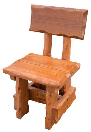 BEN - zahradní židle ze smrkového dřeva, lakovaná 55x53x94cm