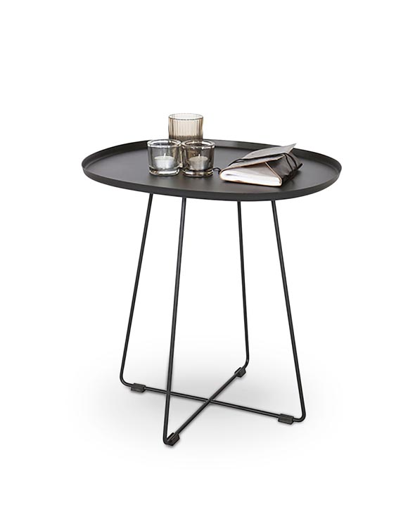 Odkládací konferenční stolek Tina 50x42x51cm - Černá