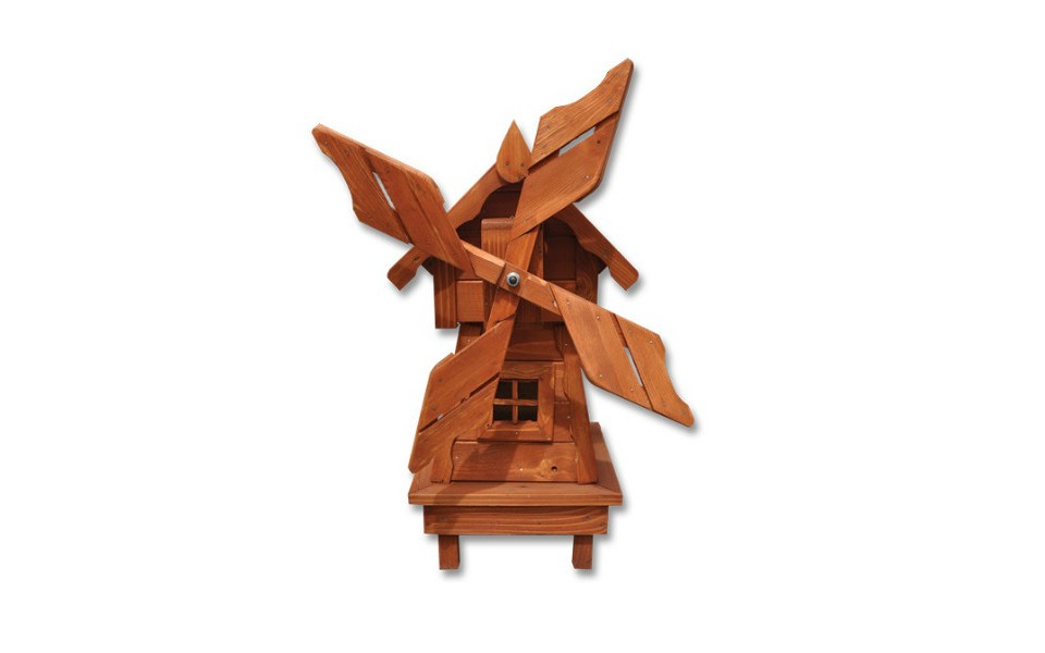 Větrný mlýn GULIWER - z masivního smrkového dřeva v.73cm - týk